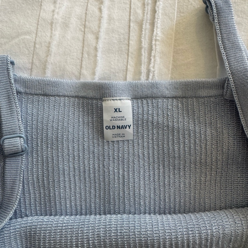 Old Navy Light Blue Ribbed Tank - Picture 3 of 5